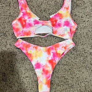 Pink Tie Dye Bikini
